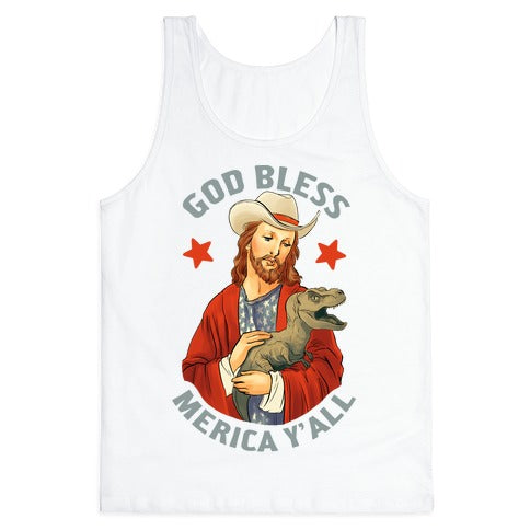 God Bless Merica Y'all Tank Top